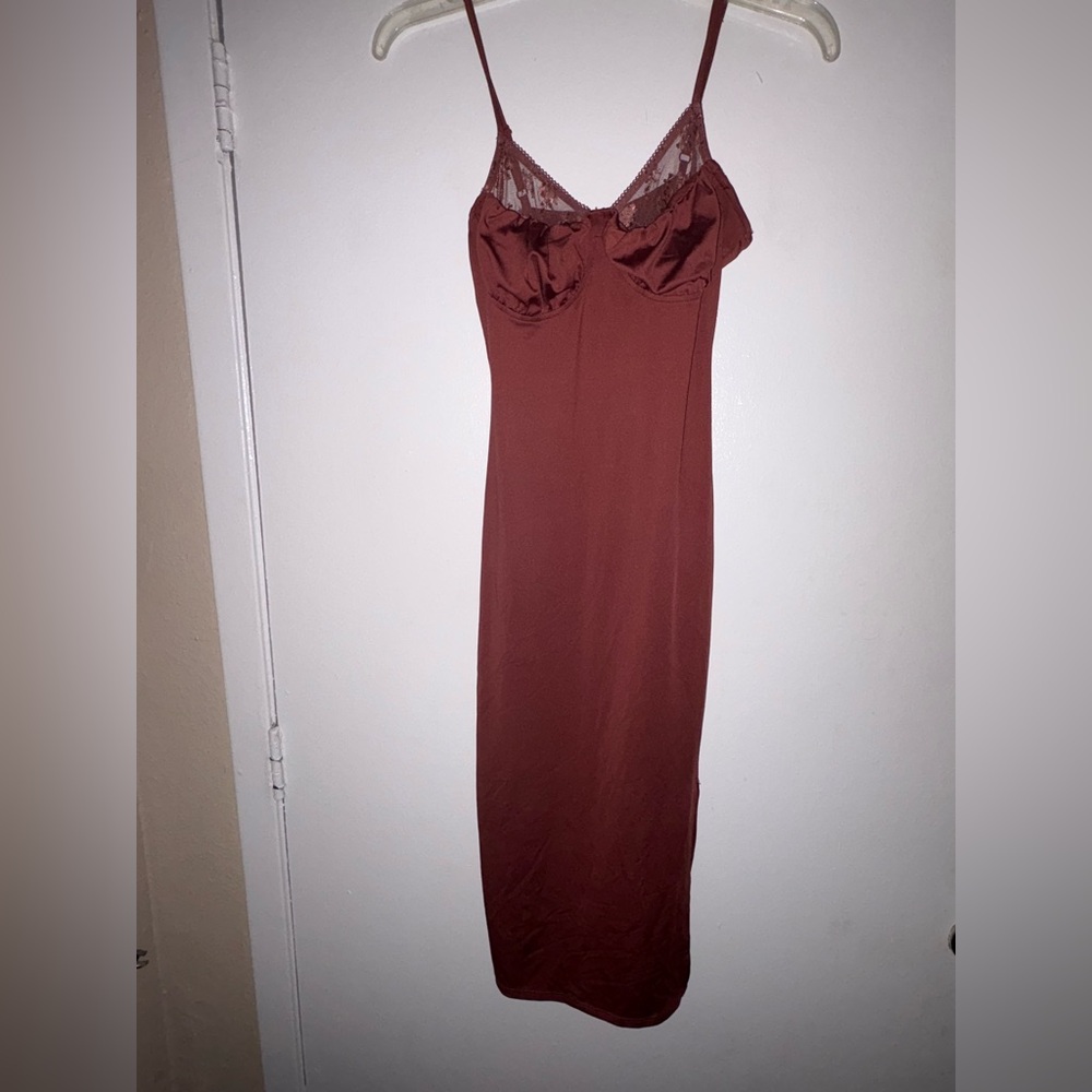 Inspired Hearts Burgundy Maxi Dress